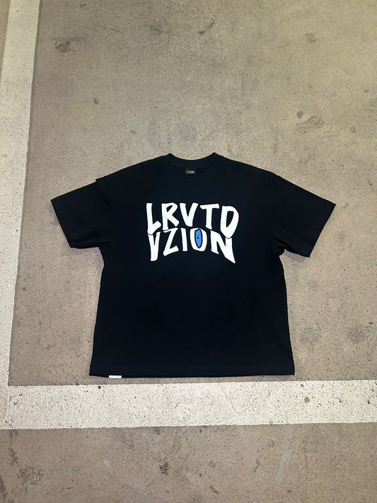 Black “Original VZION” Oversized T-Shirt